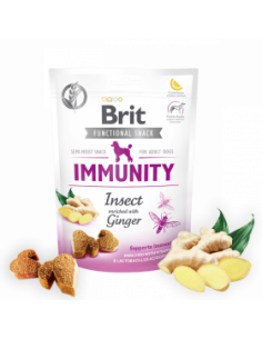 Brit Care Dog Functional Snack Immunity Insect - лакомство за имунитет с джинджифил 150гр.