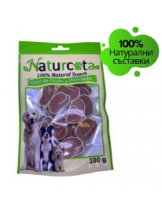 Натурални лакомства за кучета Naturcota - Суши ролца с пиле и риба, 100гр