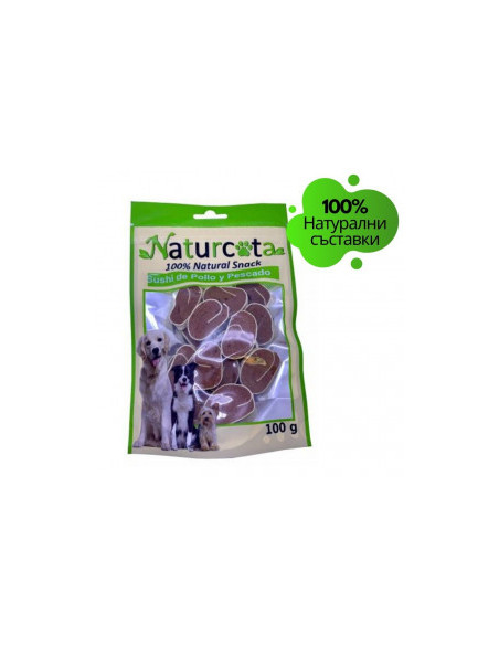 Натурални лакомства за кучета Naturcota - Суши ролца с пиле и риба, 100гр