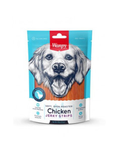 Лакомство Wanpy Soft Chicken Jerky Strips - меко пилешко филе на ленти печено на фурна 100 гр