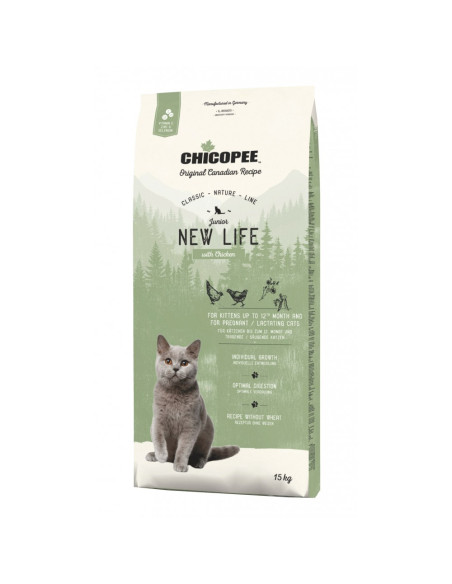Храна за котка Chicopee Classic Nature Line Kitten до 12 месеца, 15 кг