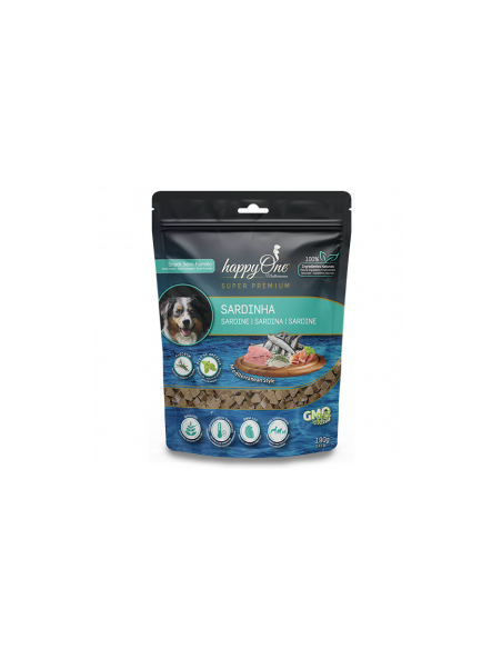 Средиземноморки лакомства за кучета HappyOne MEDITERRANEUM Super Premium Sardines БЕЗ ГЛУТЕН, със сардини и хамон