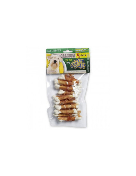 Antos Chicken Dlight - лакомство за кучета кокалчета обвити с пилешко месо