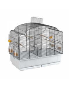 Оборудвана клетка за птици CANTO BLACK 71х38х60,5см.