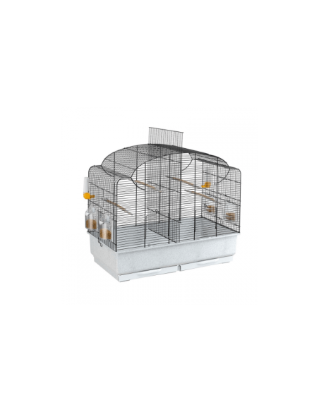 Оборудвана клетка за птици CANTO BLACK 71х38х60,5см.