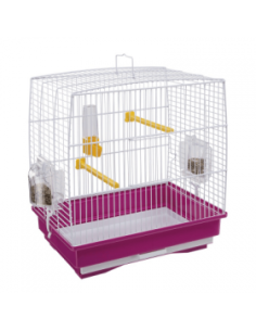 Оборудвана клетка за птици CAGE REKORD 1 WHITE 35,5х24,7х37см.