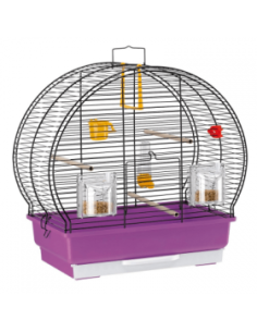 Оборудвана клетка за птици CAGE LUNA 2 BLACK 44,5x25x45,5см.