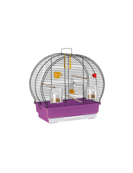 Оборудвана клетка за птици CAGE LUNA 2 BLACK 44,5x25x45,5см.