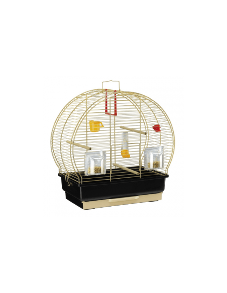Оборудвана клетка за птици CAGE LUNA 2 BRASS 44,5x25x45,5см.