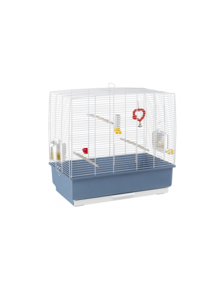 Оборудвана клетка за птици CAGE REKORD 4 WHITE 59х33х57см.