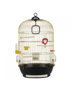 Оборудвана клетка за птици CAGE DIVA BRASS 40х65см.