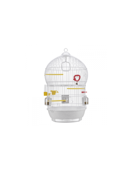 Оборудвана клетка за птици CAGE BALI WHITE 43,5х68,5см.