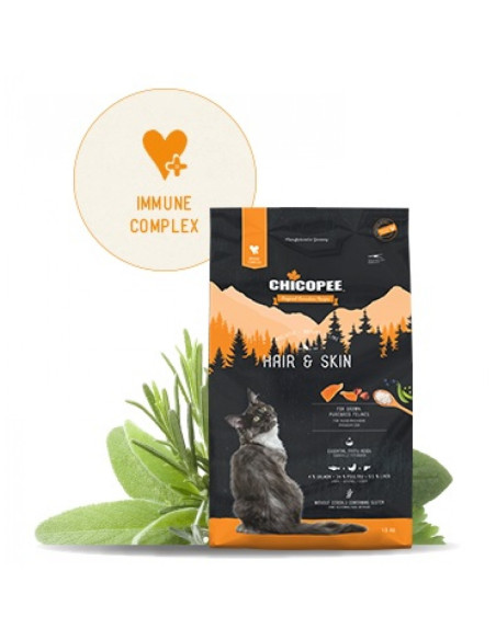 Chicopee Cat Holistic NatLine Hair Skin 1,5 кг