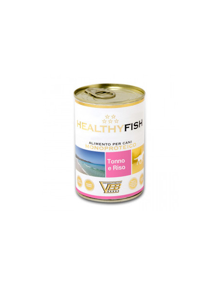Консервирана храна за кучетаHEALTHY MEAT Mono Protein Tuna And Rice със 100- чист протеин от риба тон и ориз