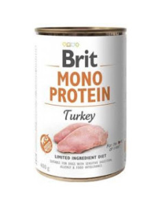Brit Mono Protein Turkey - консериврана храна за кучета с 78- пуешко месо