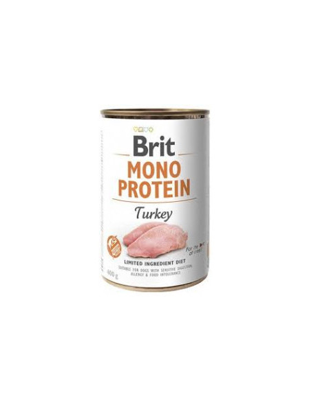 Brit Mono Protein Turkey - консериврана храна за кучета с 78- пуешко месо