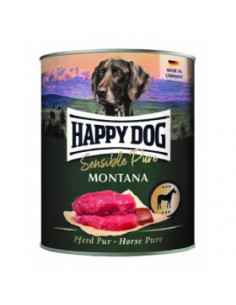 Консервирана храна за кучета Happy Dog Montana - от прясно конско месо, без соя,растителни добавки, оцветители или консервант