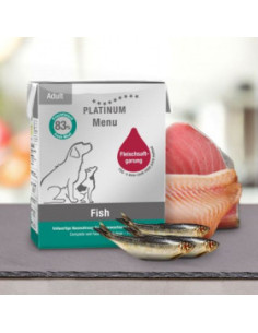 Мокра храна за кучета Platinum Menu Adult Fish с 83- Прясна риба и зеленчуци