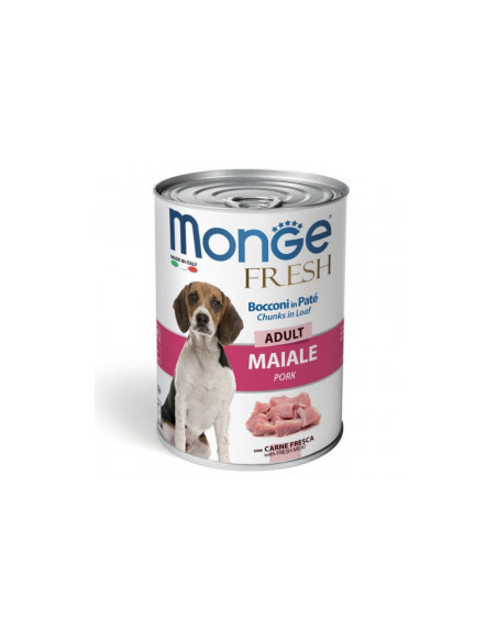 Monge Fresh Adult със свинско – хапки в пастет за кучета в зряла възраст 400 гр.