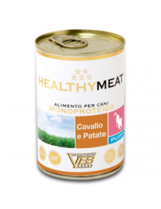 Консервирана храна за кучета HEALTHY MEAT Mono Protein Horse And Potatoes PUPPY със 100- чист протеин от конско месо и картоф
