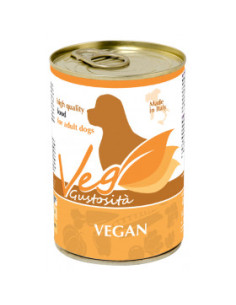 Хипоалергенна, консервирана, веган храна за кучета VegGustosita Dog Vegan Formula с плодове и зеленчуци в желе