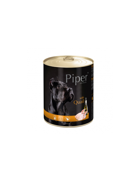 Piper Quail 800g - Консервирана храна за кучета с пъдпъдъци 800гр