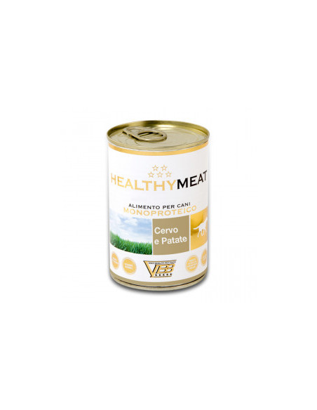 Консервирана храна за кучета HEALTHY MEAT Mono Protein Venison And Patatoes със 100- чист протеин от еленско месо и картофи