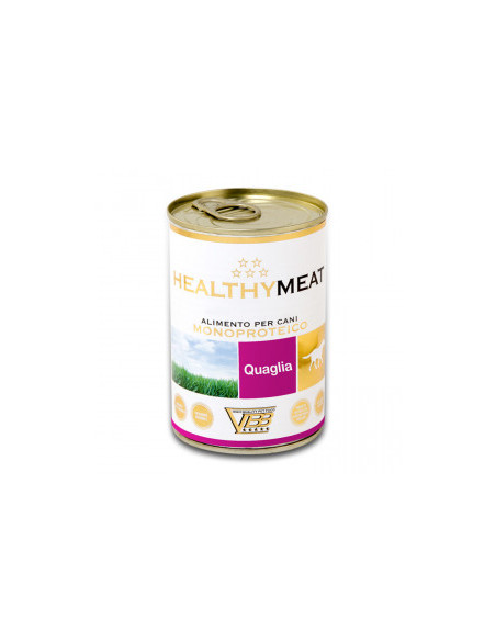 Консервирана храна за кучета HEALTHY MEAT Mono Protein Quail със 100- чист протеин от пъдпъдече месо