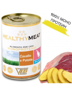 Консервирана храна за кучета HEALTHY MEAT Mono Protein Boar And Patatoes със 100- чист протеин от глиганско месо и картофи