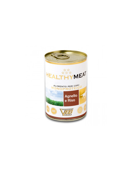Консервирана храна за кучета HEALTHY MEAT Mono Protein Lamb And Rice със 100- чист протеин от агнешко