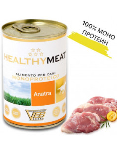 Консервирана храна за кучета HEALTHY MEAT Mono Protein Duck със 100- чист протеин от патешко месо