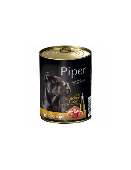 Piper adult консервирана храна за кучета с пилешки сърца и кафяв ориз