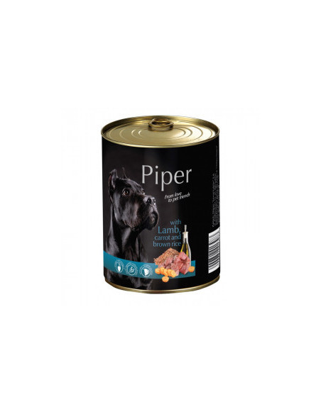 Piper adult консервирана храна за кучета с агне, морков и кафяв ориз