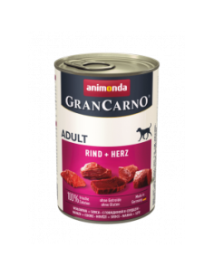 Gran Carno Original Adult Beef-Hearts консервирана храна за израстнали кучета с телешко месо и сърца