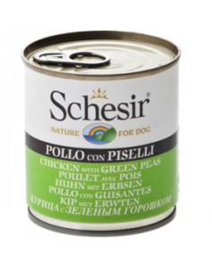 Agras Schesir Nature Chicken with Green Peas Храна за кучета с пилешко месо и зелен грах 285 гр