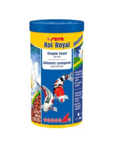 Основна храна за млади Кои и малки по размер езерни рибки SERA KOI ROYAL MEDIUM 1000мл.