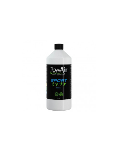 Пълнител за спрей за премахване на петна и миризми PowAir Sports Refill с натурални масла, безвреден за деца и домашни любимц