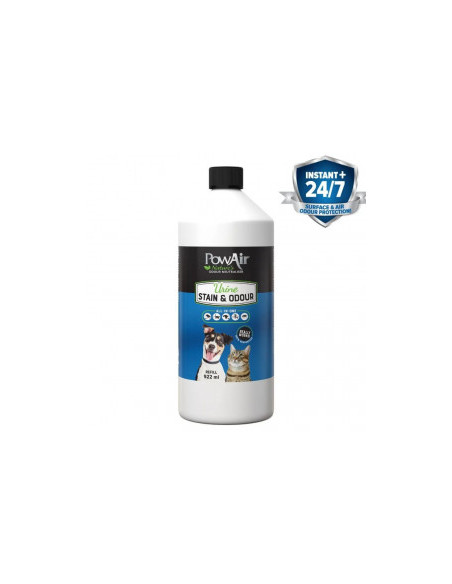 Пълнител за спрей против петна и миризми от урина PowAir Urine Stain - Odour Spray Refill с натурални масла, безвреден за дец