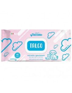 Мокри кърпи за кучета и котки RECORD WET WIPES Talc с аромат на талк
