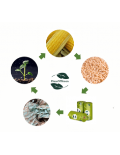 CleanNgreen Сертифицирани 100- Биоразградими / Компостируеми ароматизирани торбички кутия с 4 ролки