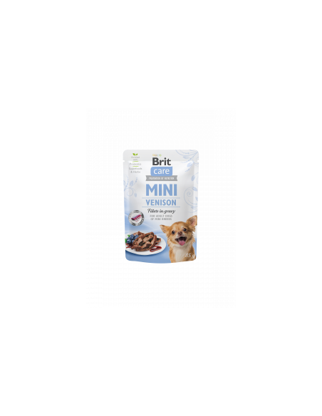 Brit Care Mini Venison fillets in gravy - пауч за кучета от малките породи с еленско месо 85gr