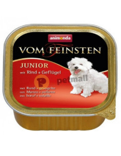 Пастет за куче VON FEINSTER JUNIOR 150гр. телешко и птиче месо за подрастващи кучета, над 35 дни