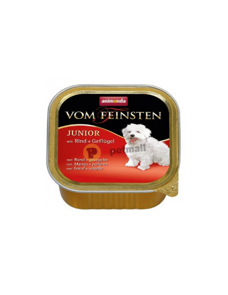 Пастет за куче VON FEINSTER JUNIOR 150гр. телешко и птиче месо за подрастващи кучета, над 35 дни