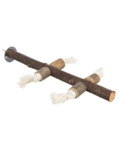 Кацалка за птици Trixie Perch от дървесна кора и въженца