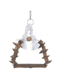Люлка за птици Trixie Arch swing with pieces of wood от дървесна кора