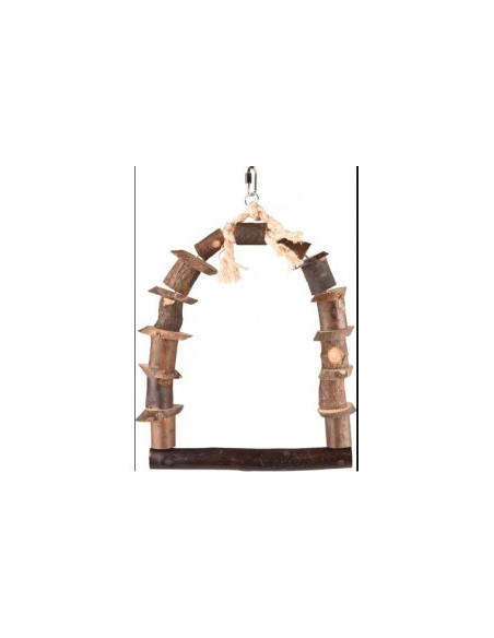 Дървена люлка за птици Flamingo KURBY SWING 27 x 35 см