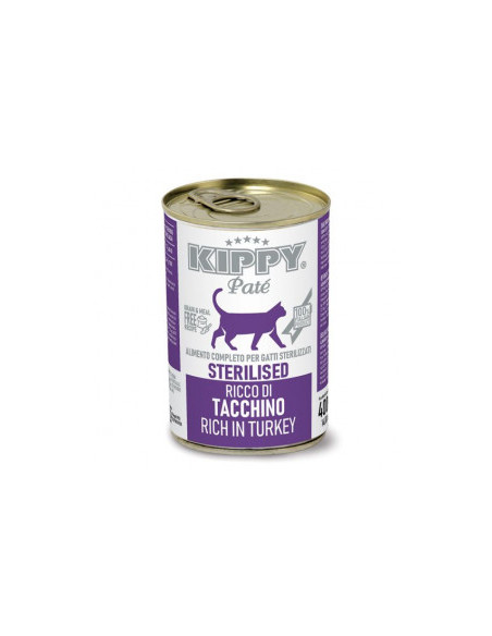 KIPPY Pate Turkey (CAT Sterilised) - Консервирана храна за котки с пуйка 400гр.