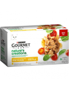 Gourmet Naturals - Мултиопаковка с пиле и пуйка 4 х 85гр