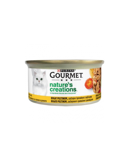 Gourmet Naturals - Пиле, домати, спанак 85гр