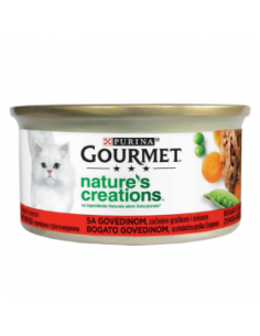 Gourmet Naturals - Говеждо, грах, моркови 85гр